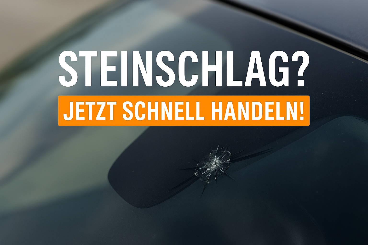 Steinschlag an der Windschutzscheibe – kleiner Riss im Glas