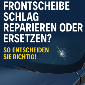 Frontscheibe Schlag reparieren – Beispiel eines Steinschlags